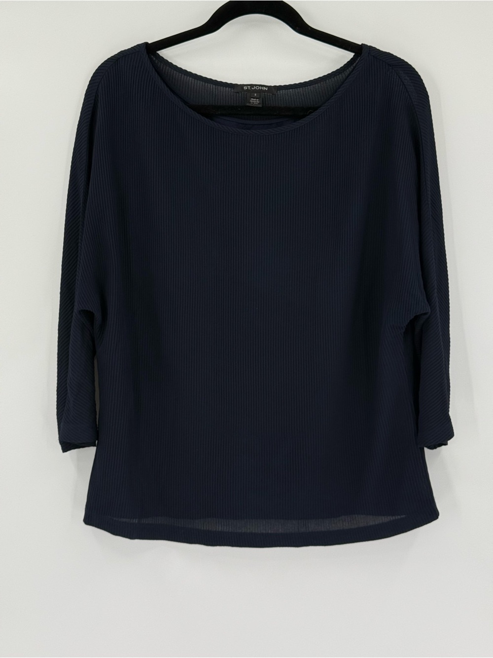 ST. JOHN Lightweight Batwing Top and Cami Silk  3/4 Sleeves Small